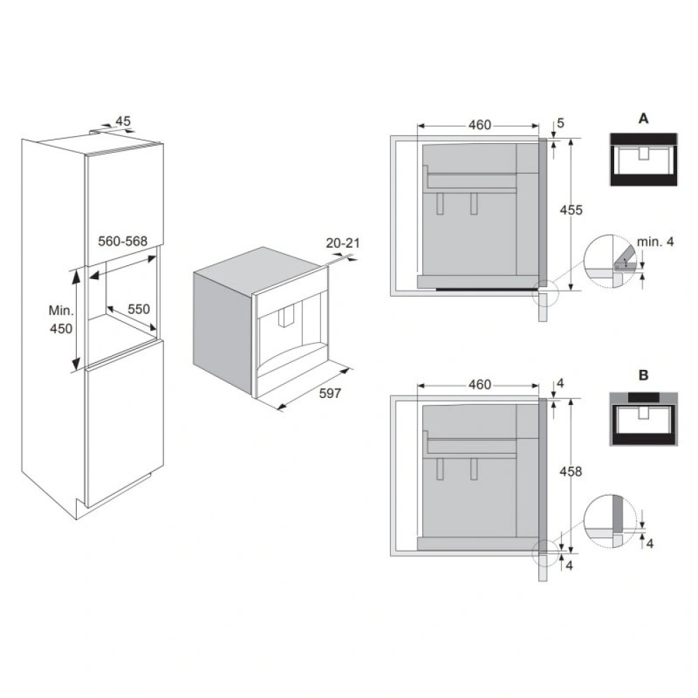 Built-in coffee machine ASKO CM8478GG
